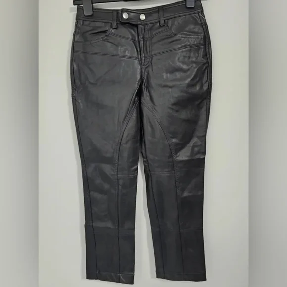 Free Pepple We The Free Rebel Vegan Leather Pants/Black - Picture 5 of 16